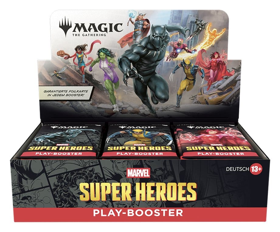 Magic the Gathering Marvel Super Heroes Caja de Sobres de Juego (30) alemán
