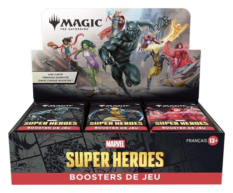 Magic the Gathering Marvel Super Heroes Caja de Sobres de Juego (30) francés