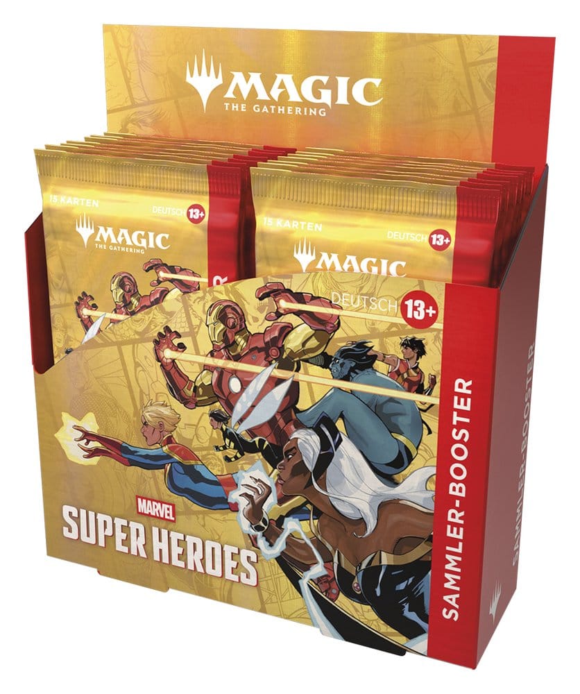 Magic the Gathering Marvel Super Heroes Caixa de Boosters de Colecionador (12) Alemão