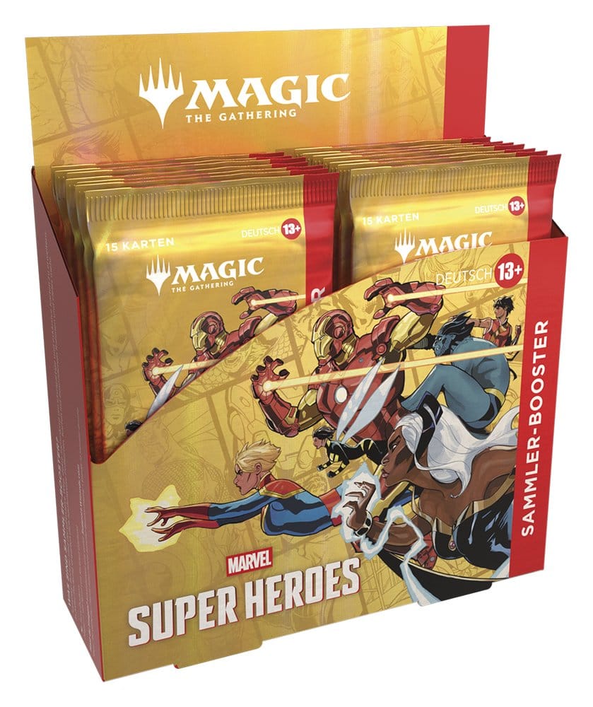 Magic the Gathering Marvel Super Heroes Caixa de Boosters de Colecionador (12) Alemão