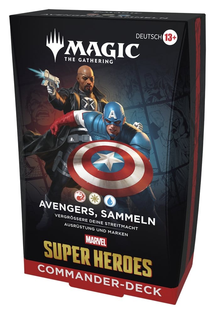 Magic the Gathering Marvel Super Heroes Commander Decks Caja (4) alemán