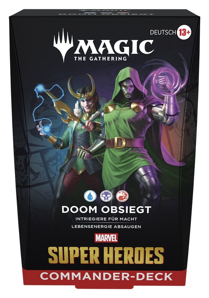 Magic the Gathering Marvel Super Heroes Commander Decks Caja (4) alemán