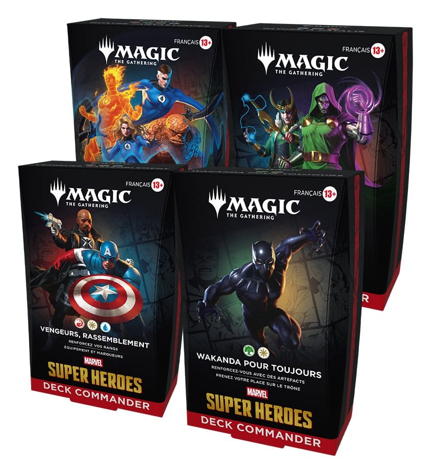 Magic the Gathering Marvel Super Heroes Commander Decks Caja (4) francés