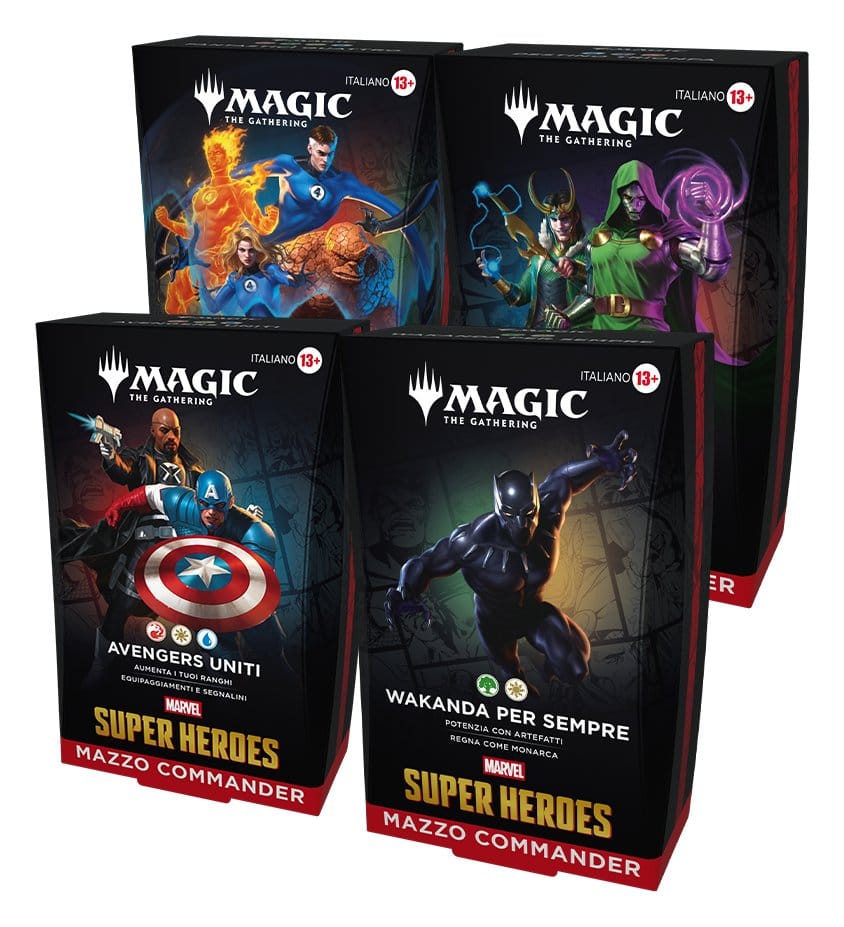 Magic the Gathering Marvel Super Heroes Commander Decks Caja (4) italiano Frikytopia