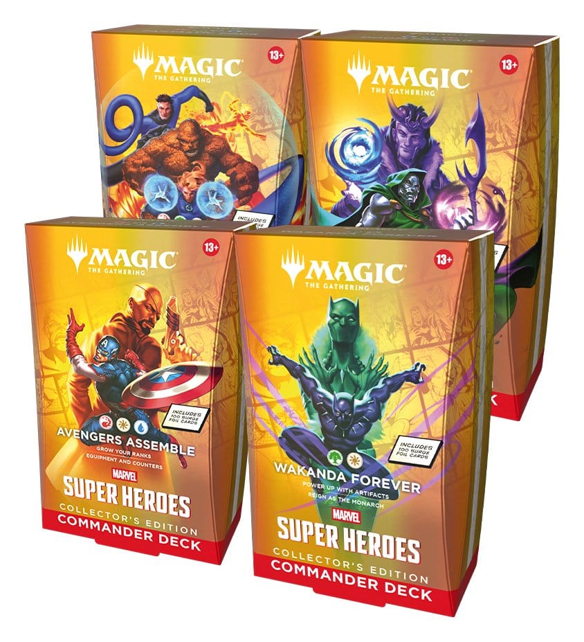 Magic the Gathering Marvel Super Heroes Collector's Edition Commander Decks Caja (4) inglés