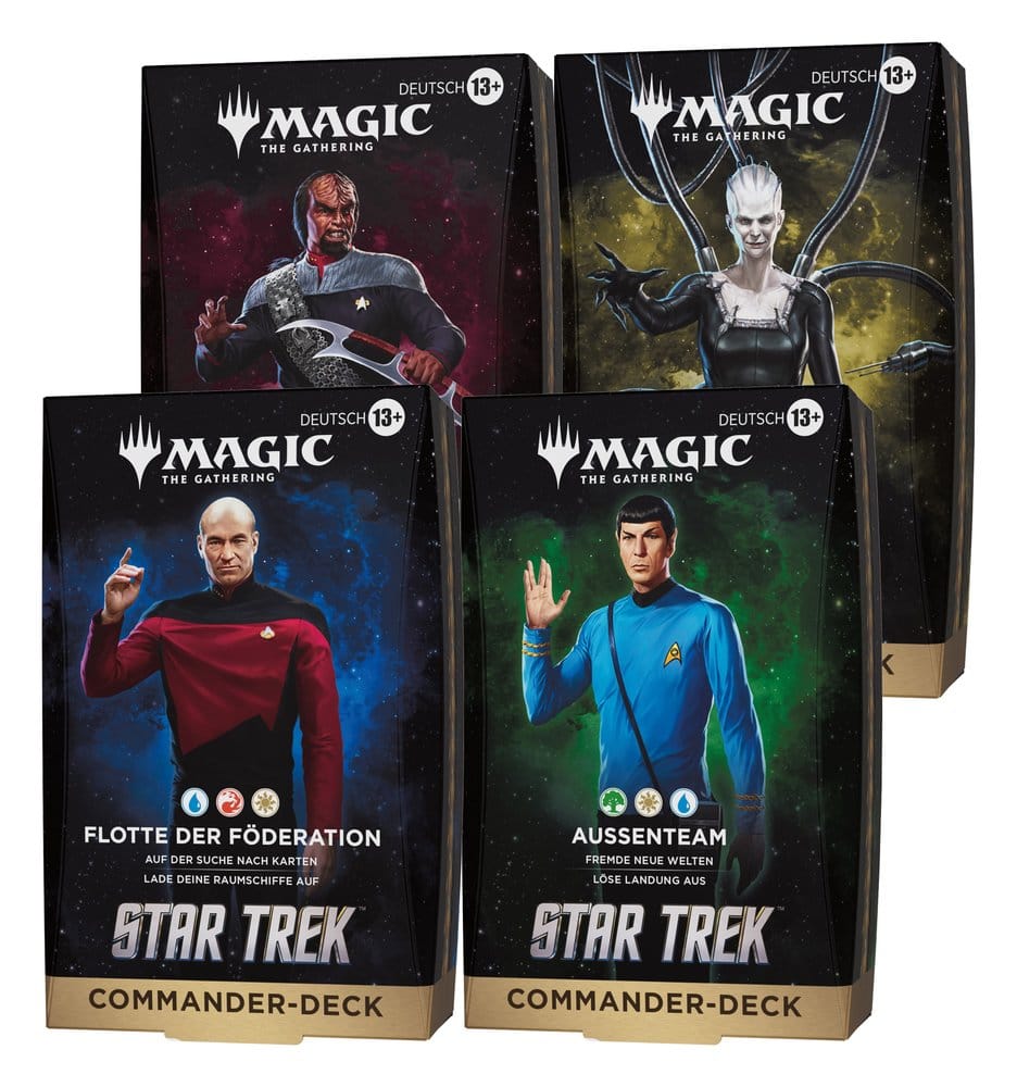 Magic the Gathering Star Trek Baralhos de Commander Caixa (4) alemão
