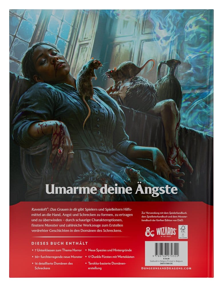 Dungeons & Dragons RPG Ravenloft: Das Grauen in Dir Livro *Edição Alemã*