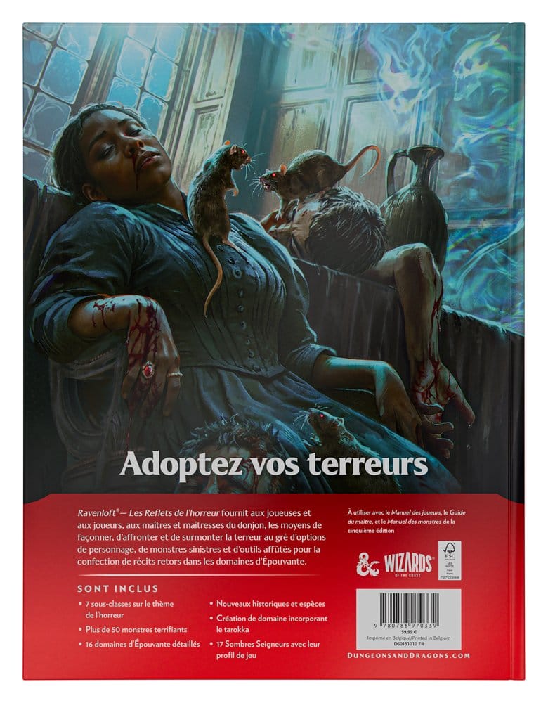Dungeons & Dragons RPG Ravenloft: Les Reflets de l'Horreur Livro *Edição Francesa*
