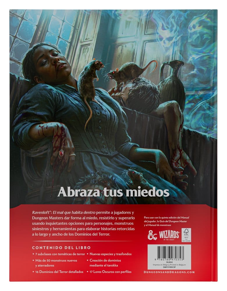 Dungeons & Dragons RPG Ravenloft: O Mal que Habita Dentro Livro *Edição Portuguesa*