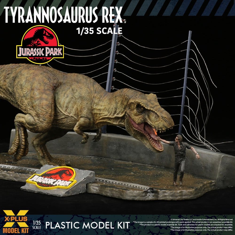 Jurassic Park Kit de Modelo de Plástico Escala 1/35 Tyrannosaurus Rex