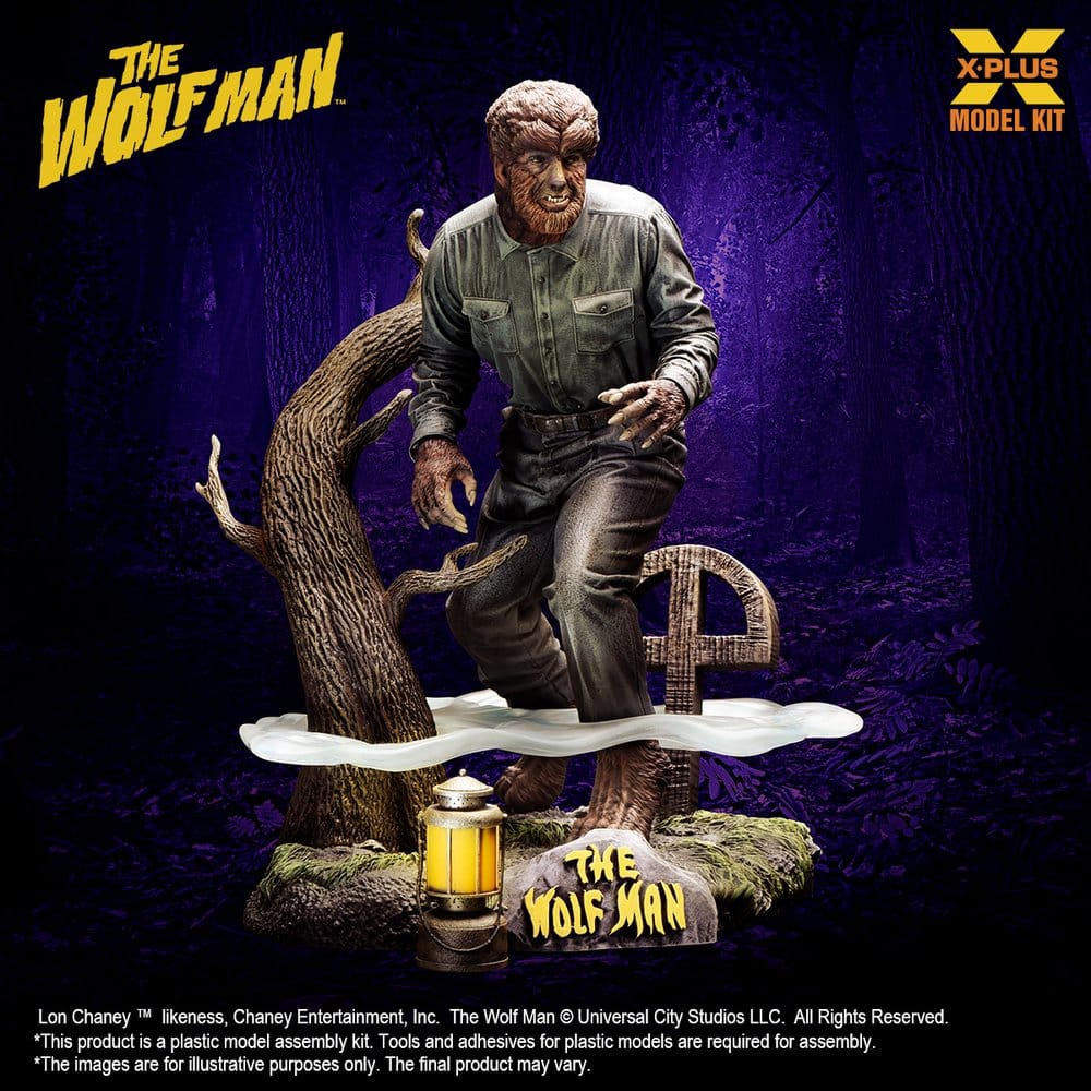 The Wolf Man Maqueta Plastic Model Kit 1/8 Lon Chaney Jr. as Wolf Man 22 cm (Reproduction)