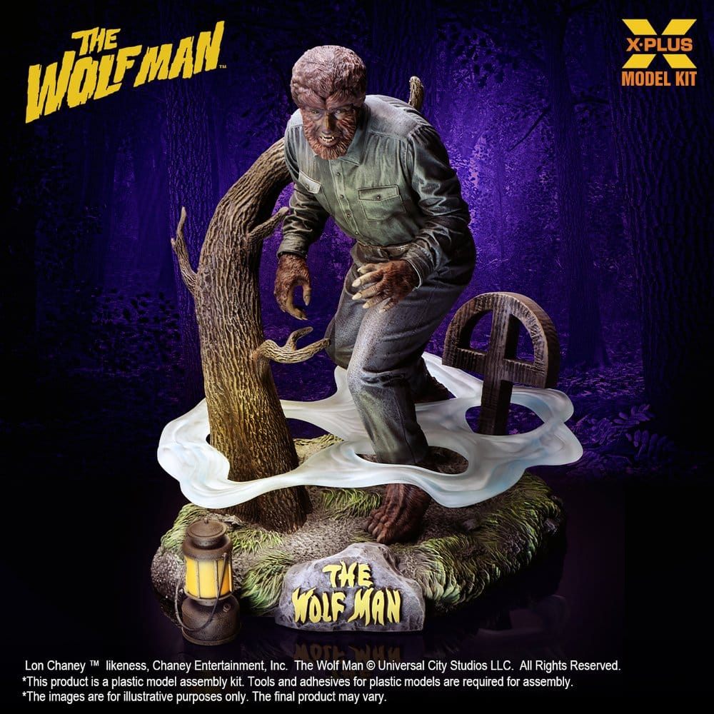 The Wolf Man Maqueta Plastic Model Kit 1/8 Lon Chaney Jr. as Wolf Man 22 cm (Reproduction)