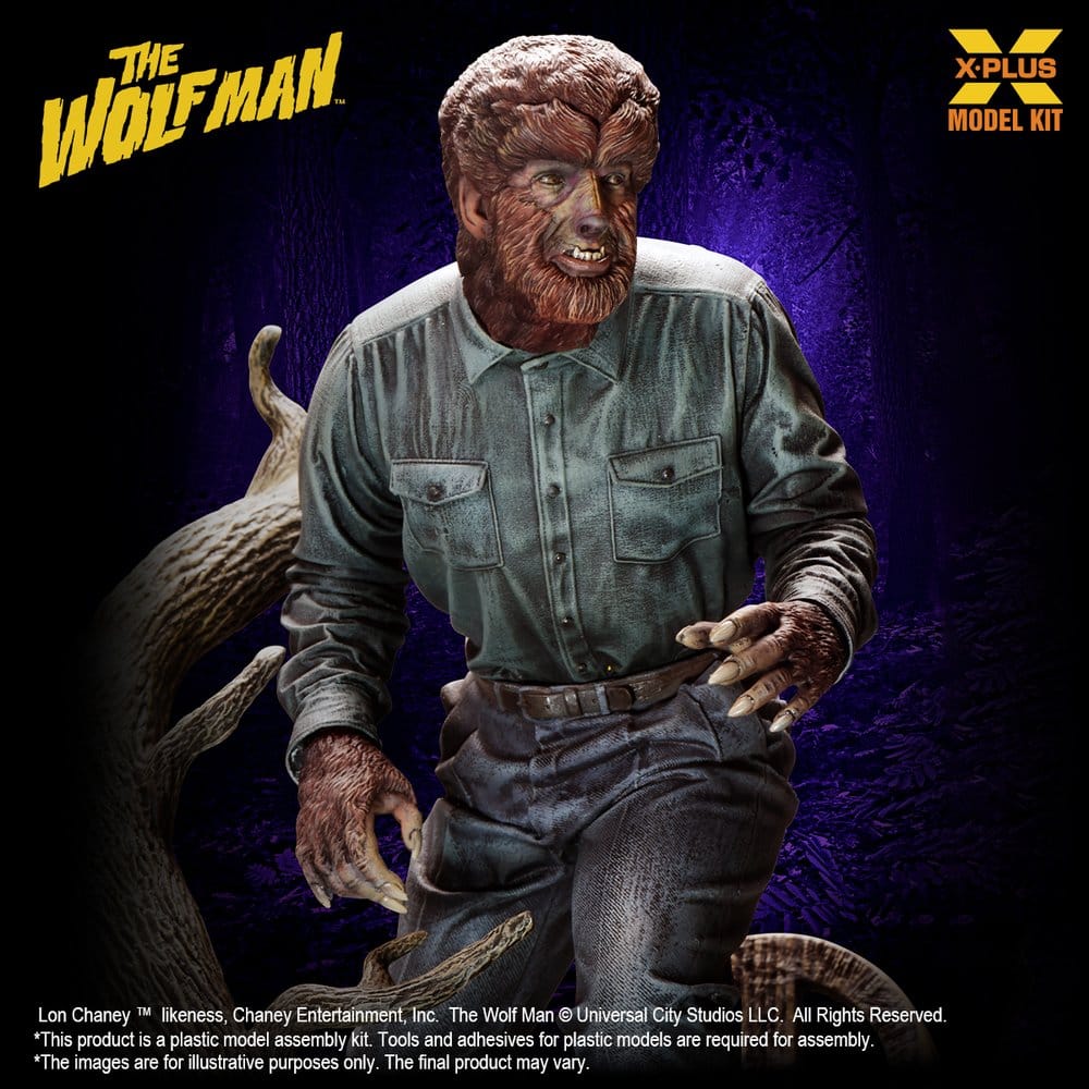 The Wolf Man Maqueta Plastic Model Kit 1/8 Lon Chaney Jr. as Wolf Man 22 cm (Reproduction)