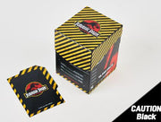Jurassic Park TCG Caixa para Cartas Caution Black 10 cm