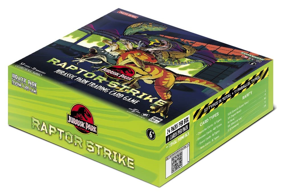 Jurassic Park TCG Raptor Strike Caixa de Sobres (24) *Edição Inglês*