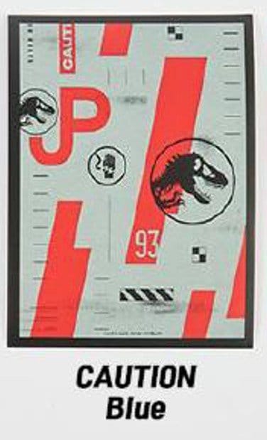 Jurassic Park TCG Capas para Cartas Caution Blue 9 cm