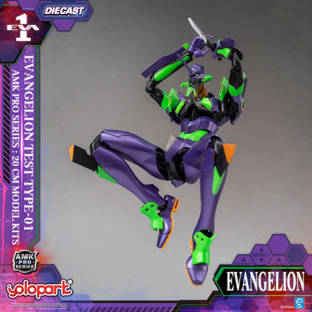 Neon Genesis Evangelion Maqueta AMK Pro Series Eva-01 Test Type 20 cm