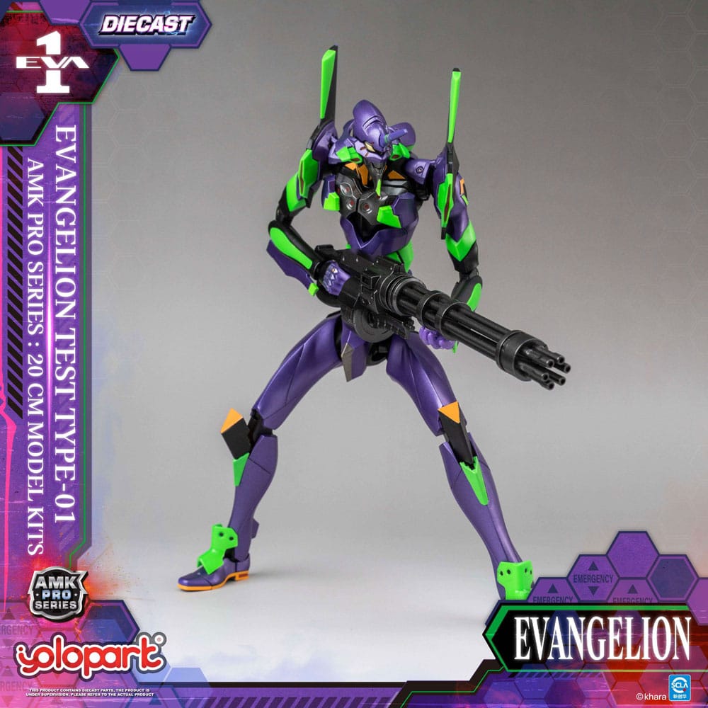 Neon Genesis Evangelion Maqueta AMK Pro Series Eva-01 Test Type 20 cm