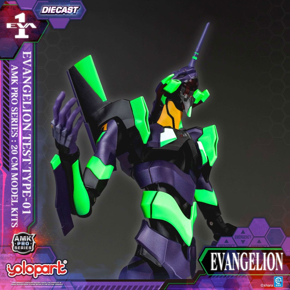 Neon Genesis Evangelion Maqueta AMK Pro Series Eva-01 Test Type 20 cm