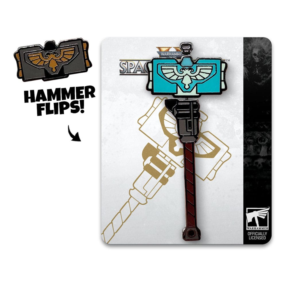 Space Marine 2 Chapa Thunder Hammer 5 cm