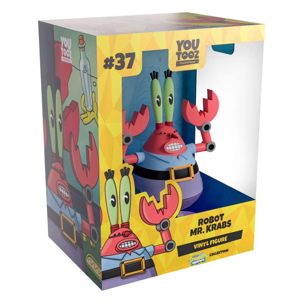 Bob Esponja Figura Vinyl Robot Mr. Krabs 13 cm