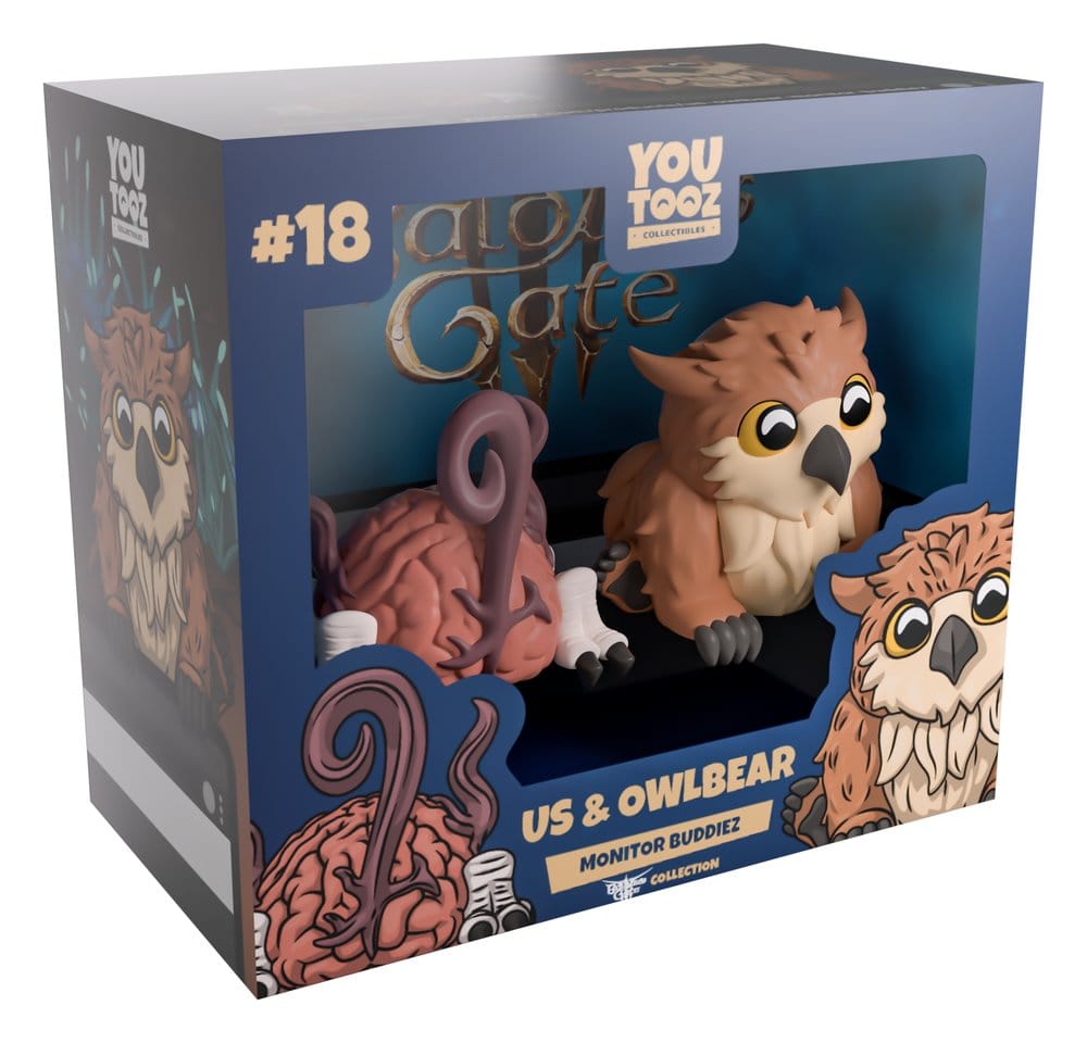 Baldur's Gate 3 Figuras Vinyl Us & Owlbear 4 cm