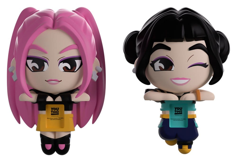 KPop Demon Hunters Figuras Vinyl Mira & Zoey Monitor Buddiez 6 cm Frikytopia