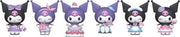 Sanrio Figuras mini Kuromi Party Series Kuromi 5 cm Caixas Surpresa Expositor (12)