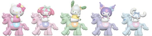 Sanrio Figuras mini Equestrian Series Hello Kitty and Friends 5 cm Cajas Sorpresa Expositor (12)