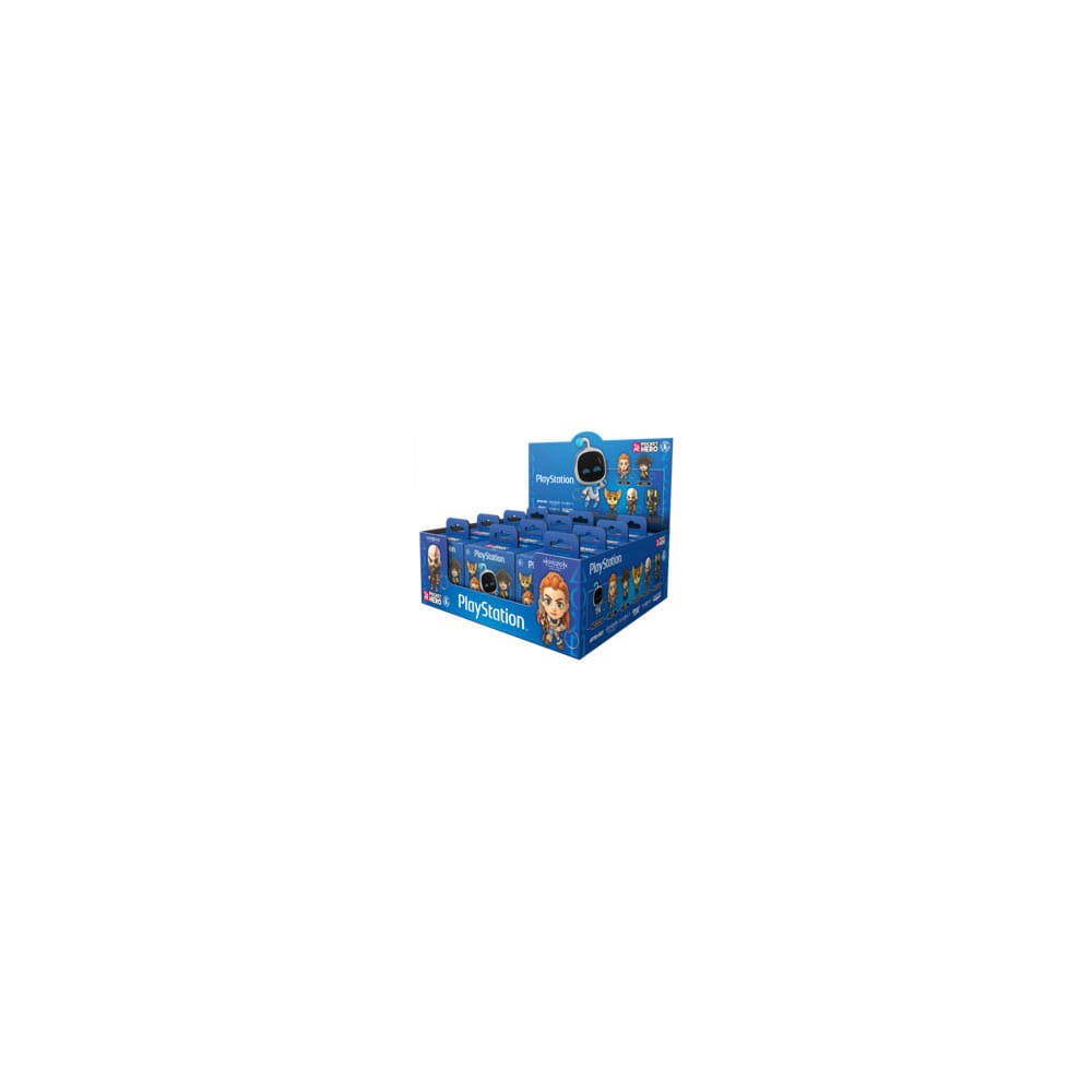 PlayStation Llaveros Pocket Hero Cajas Sorpresa Expositor (12)