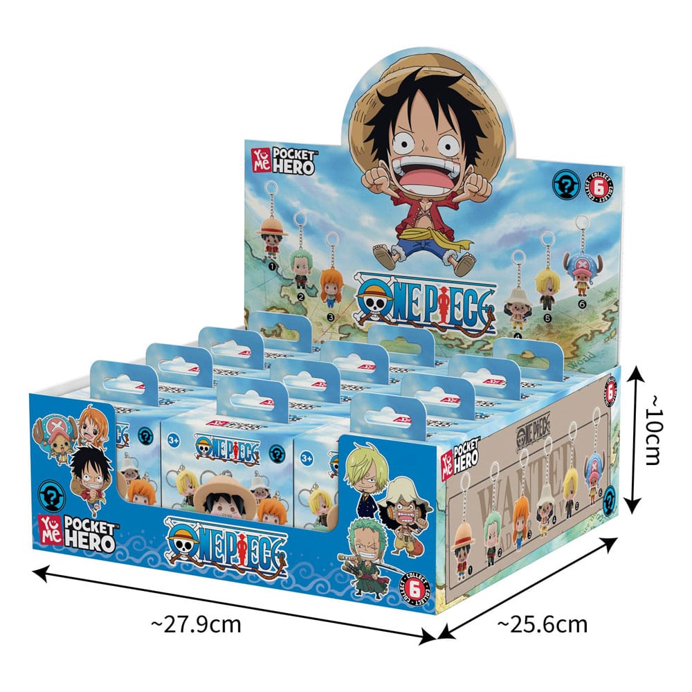 One Piece Llaveros Pocket Hero Series 2 Expositor (12)
