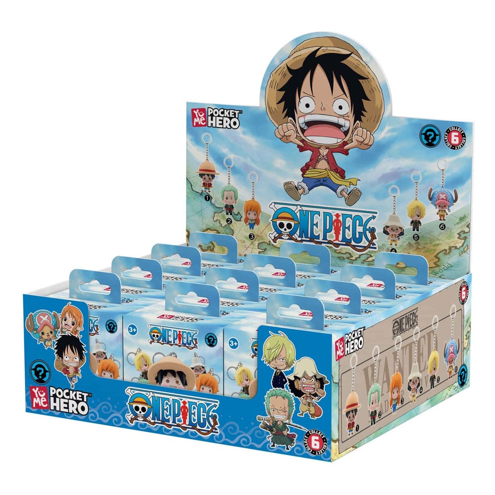 One Piece Llaveros Pocket Hero Series 2 Expositor (12)