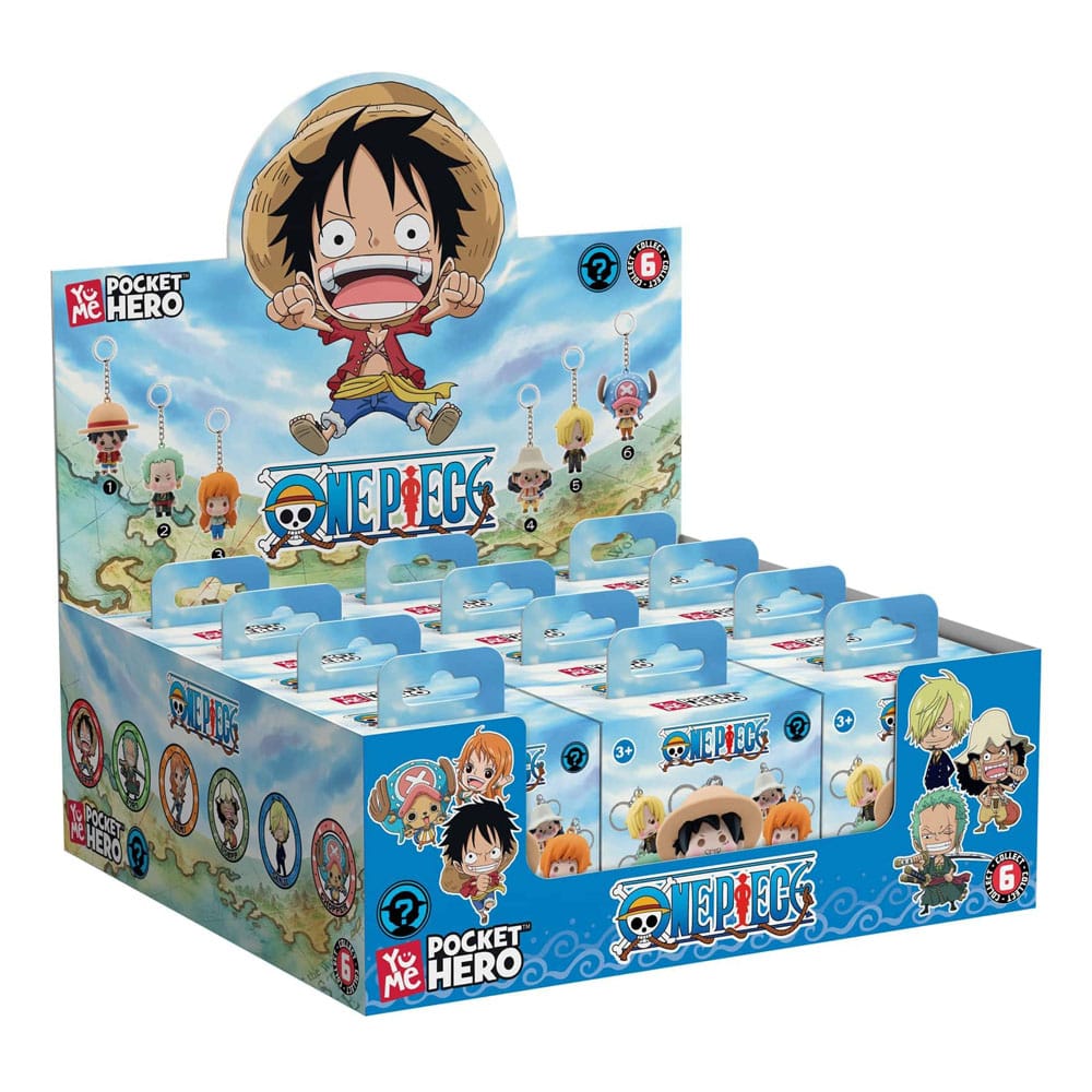 One Piece Llaveros Pocket Hero Series 2 Expositor (12)