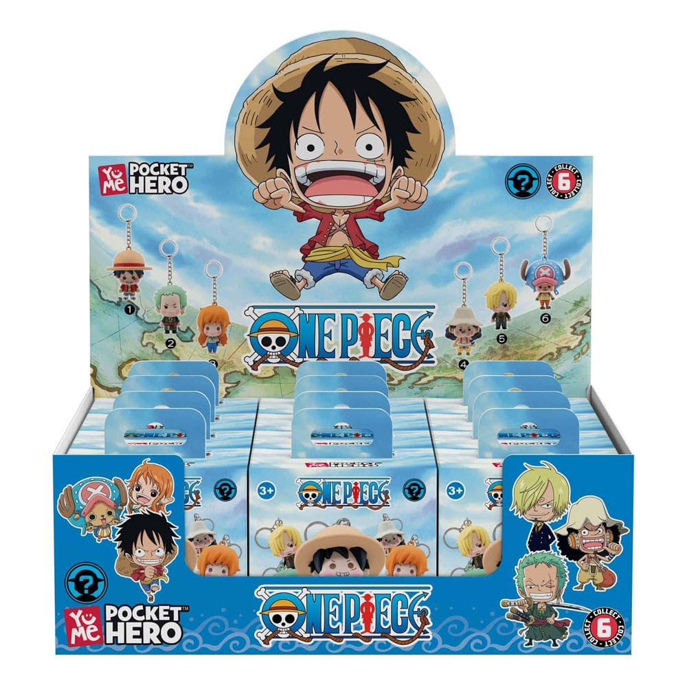 One Piece Llaveros Pocket Hero Series 2 Expositor (12)