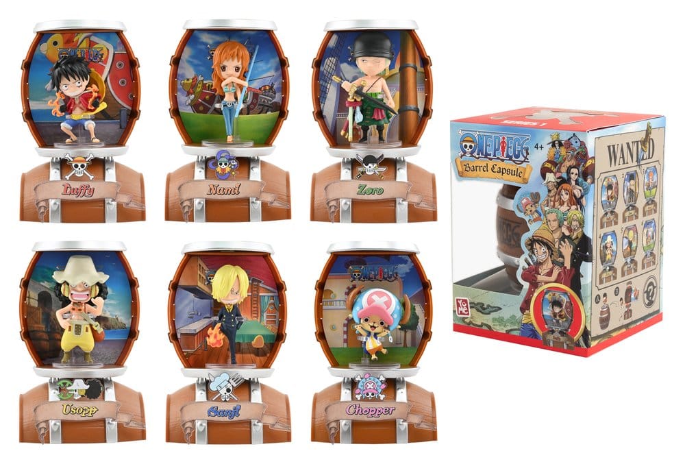 One Piece Figuras mini Barrel Capsule 9 cm Cajas Sorpresa Expositor (6)