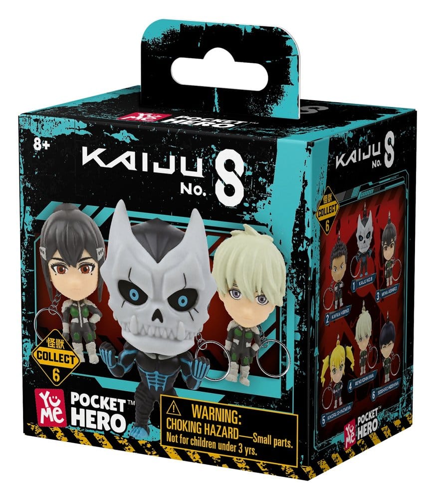 Kaiju No. 8 Pocket Hero Llaveros Series 1 Cajas Sorpresa Expositor (12)