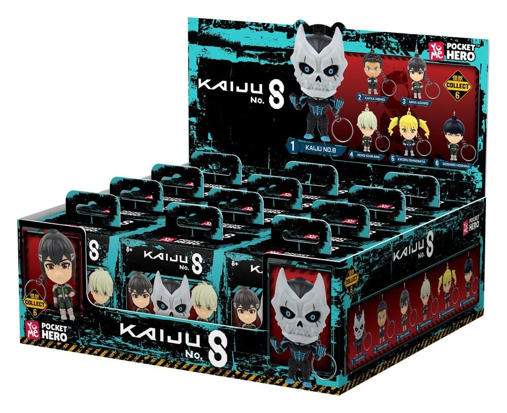 Kaiju No. 8 Pocket Hero Llaveros Series 1 Cajas Sorpresa Expositor (12)