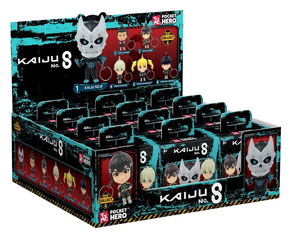 Kaiju No. 8 Pocket Hero Llaveros Series 1 Cajas Sorpresa Expositor (12)