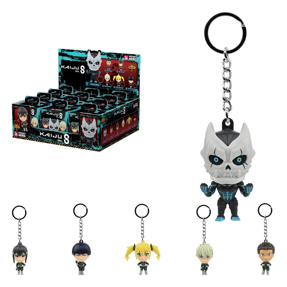 Kaiju No. 8 Pocket Hero Llaveros Series 1 Cajas Sorpresa Expositor (12)