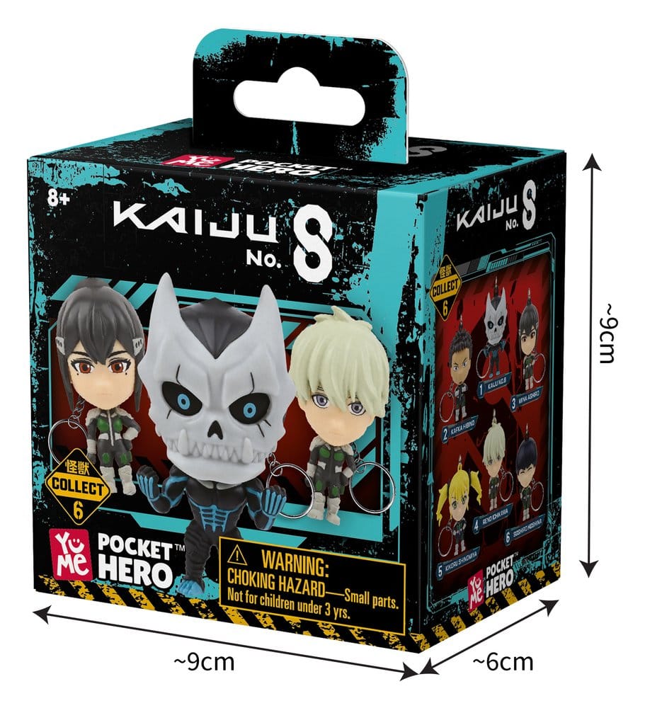Kaiju No. 8 Pocket Hero Llaveros Series 1 Cajas Sorpresa Expositor (12)