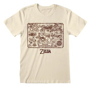 The Legend of Zelda T-shirt Map Of Kingdom Tamanho L